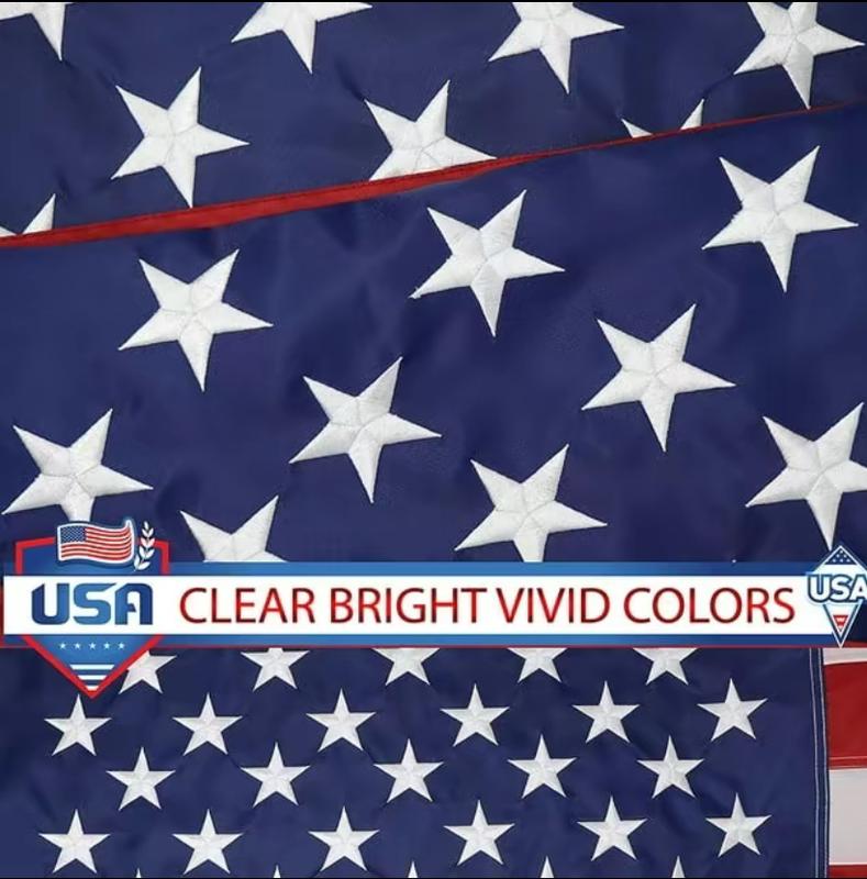 All Black American Flag, Multi purpose,9 Brass Grommets,Outdoor Indoor Standard Black USA Flag. Banners