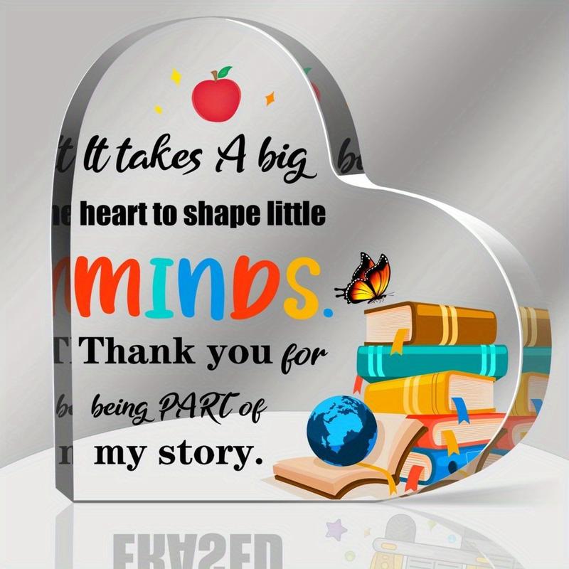 Thank You Gifts for Teacher, Teacher Appreciation Week Gifts, Acrylic Keepsake and Paperweight Gift for Women Teacher, Best Teacher Gifts from Students, Teacher Birthday Gifts, Teacher Gift Ideas