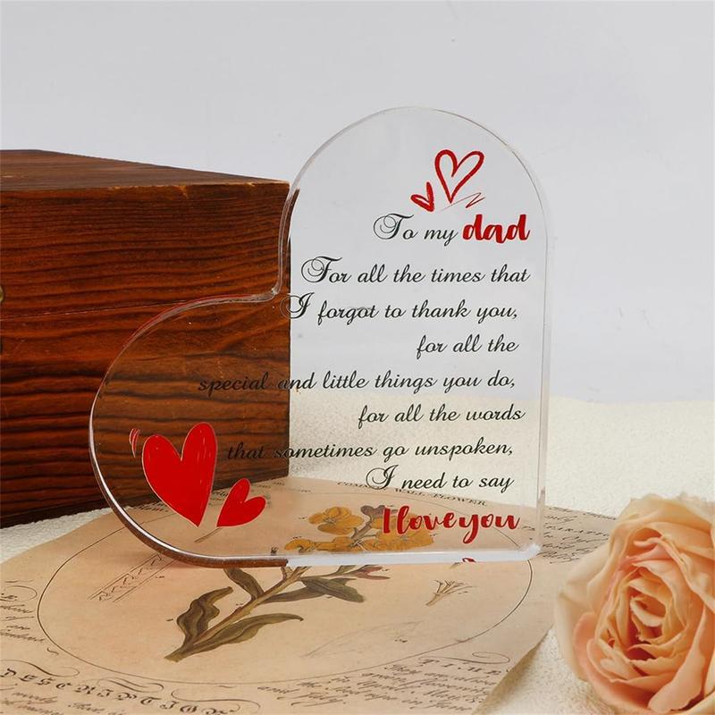  For Father Fathers Day from Daughter Son Dad Gifts Acrylic Plaque Gifts Father's Day Gifts Daddy Gift Ideas Cool Gifts for Dad Step Dad Gifts Father in Law Gift Dad Birthday Gifts Best Dad Ever Gifts