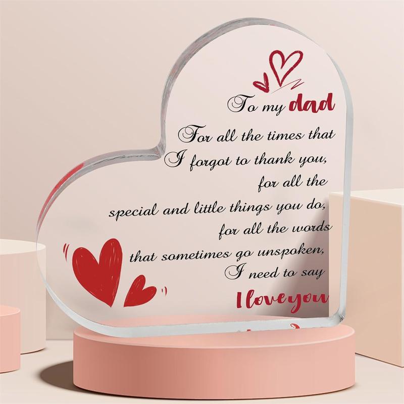  For Father Fathers Day from Daughter Son Dad Gifts Acrylic Plaque Gifts Father's Day Gifts Daddy Gift Ideas Cool Gifts for Dad Step Dad Gifts Father in Law Gift Dad Birthday Gifts Best Dad Ever Gifts