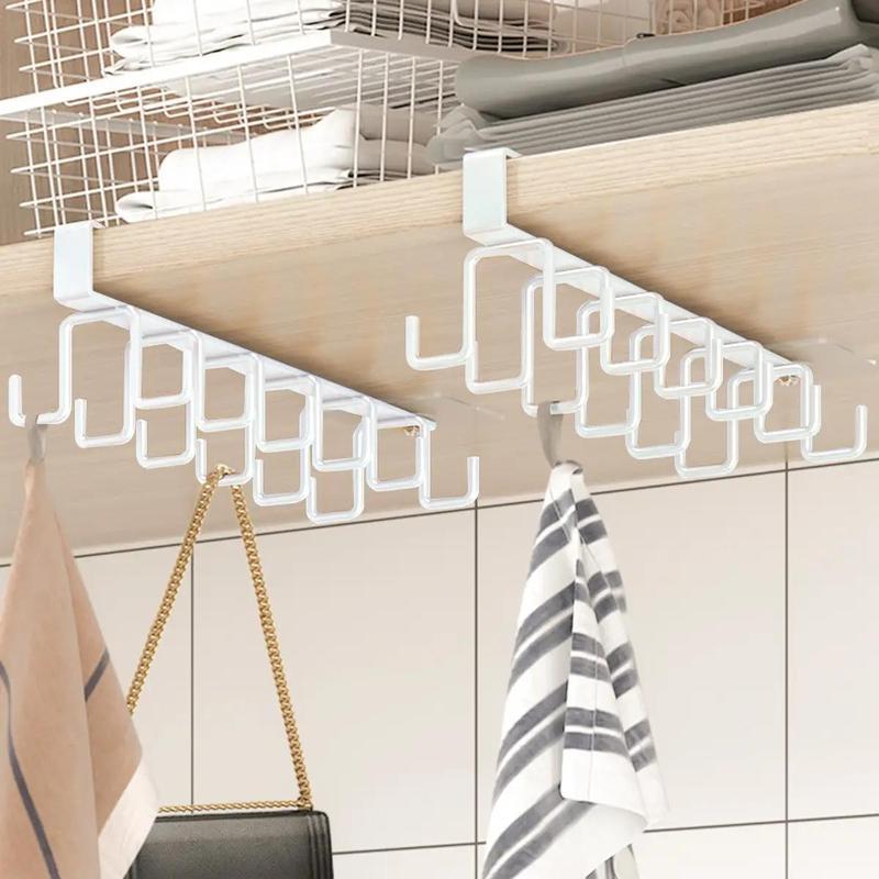 Bathroom Kitchen Hanging Storage Rack, Multifunctional Towel Cup Storage Rack, Towel Cup Holder for Kitchen Bathroom Bedroom, Home Organizer