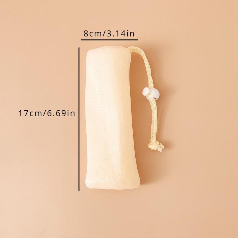 Hangable Mesh Soap Bag for Shower (4pcs), Soft Soap Saver Bag Pouch with Drawstring, Skincare Tools for Soap Bars Foaming and Drying