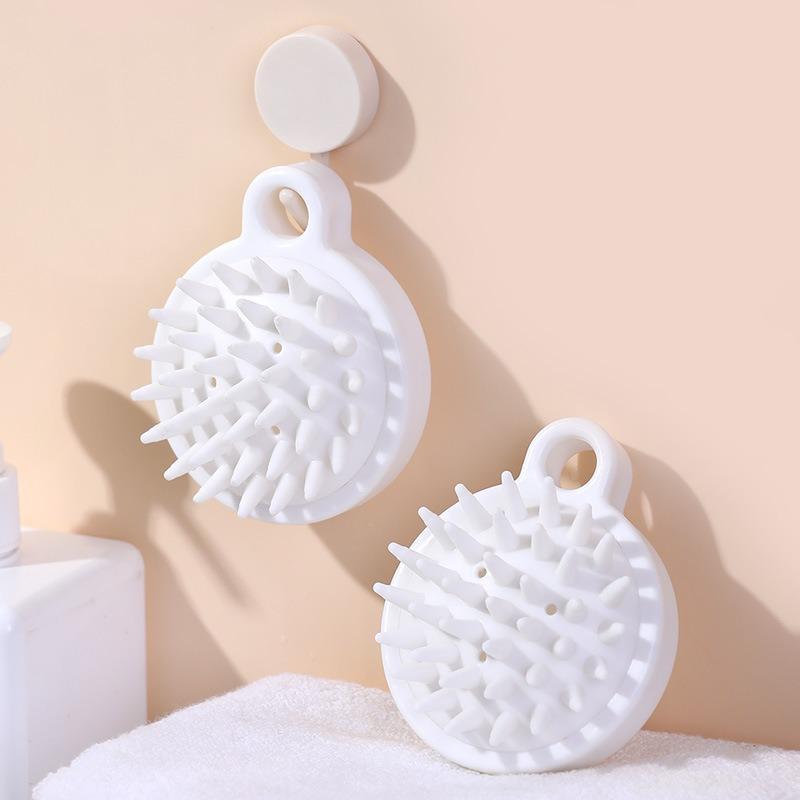 Silicone Scalp Massage Brush with Hanging Hole, Shower Shampoo Comb, Silicone Tooth Comb For Deep Cleaning