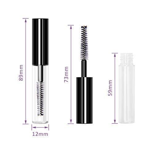 20 count 4ML Reusable Empty Bottle Tube Container for Eyelash Growth Oil Mascara with Brush for Home and Travel (20p)