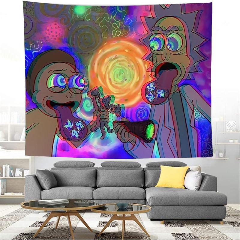 Rsefly Anime Tapestry Wall Hanging Tapestry for Bedroom Aesthetic Living Room Cool Funny Tapestries