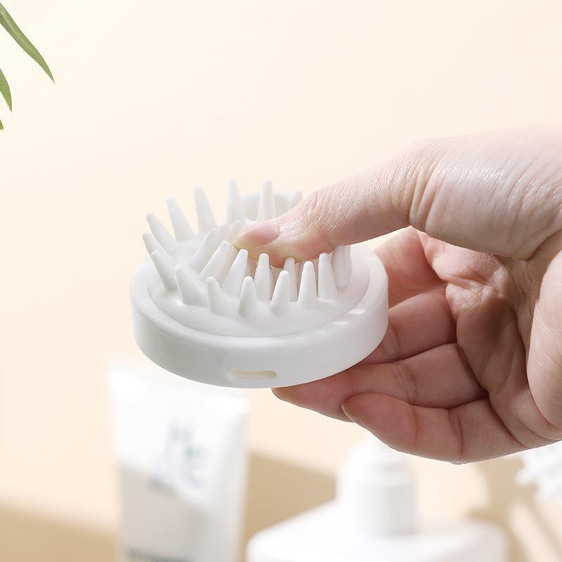 Silicone Scalp Massage Brush with Hanging Hole, Shower Shampoo Comb, Silicone Tooth Comb For Deep Cleaning