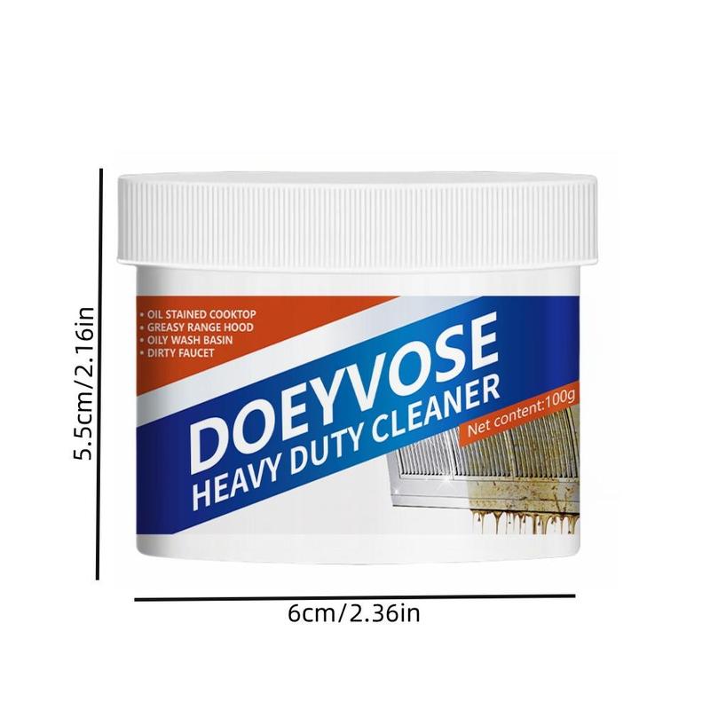 Doeyvose Heavy Duty Cleaner, Multifunctional Kitchen Cleaning Cream, Oil Stain Cleaner for RV, Kitchen Stove Cleaning Cream