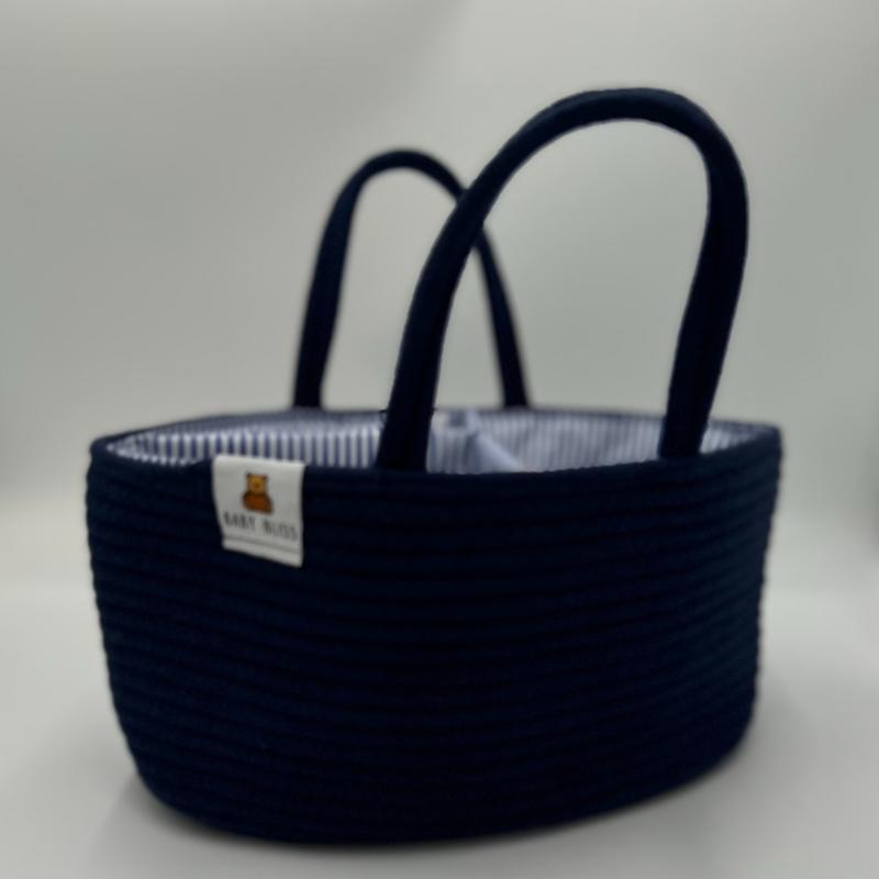 Rope Storage Caddy Gift Organiser Basket  - Neutral Colors - Two Sizes Available