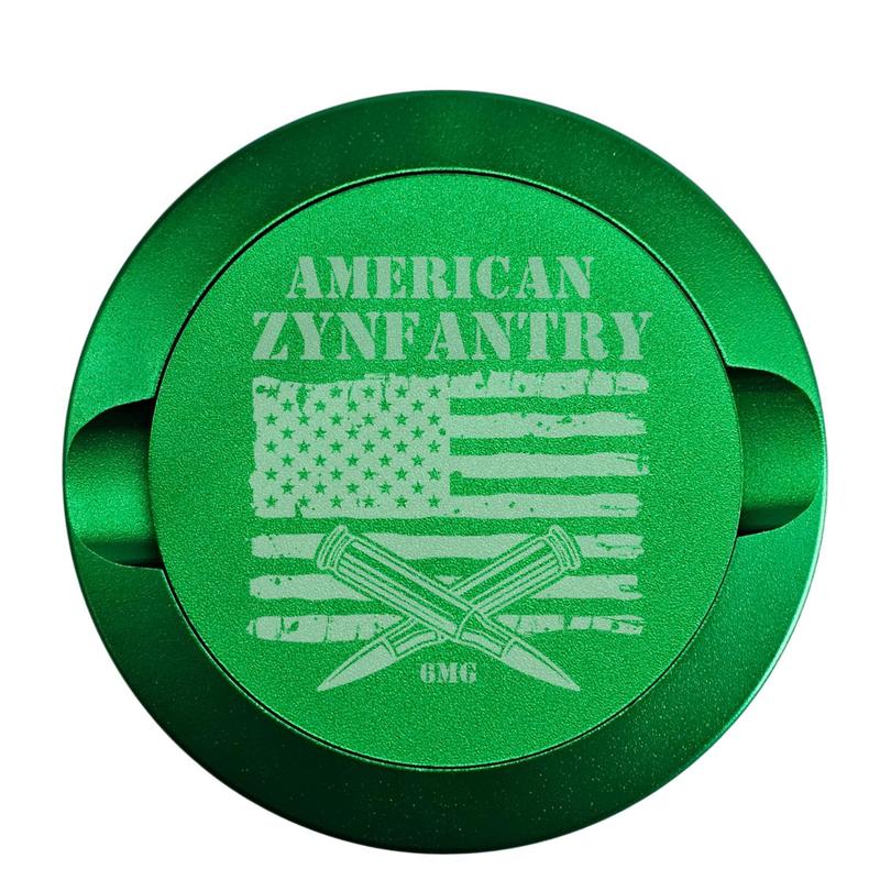 00 American Zynfantry-My Tyn Co. Custom Aluminum ZYN Tyns for ZYN Pouches Waterproof and Airtight, 2 Compartments! Organiser zyn