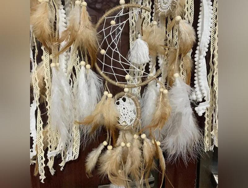 5pc Boho Macrame Dream Catcher Set