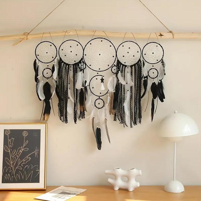 Dream Catcher, 5 Counts set Feather Decor Hanging Dream Catcher, Wall Hanging Decor for Home Living Room Bedroom, Home Decor