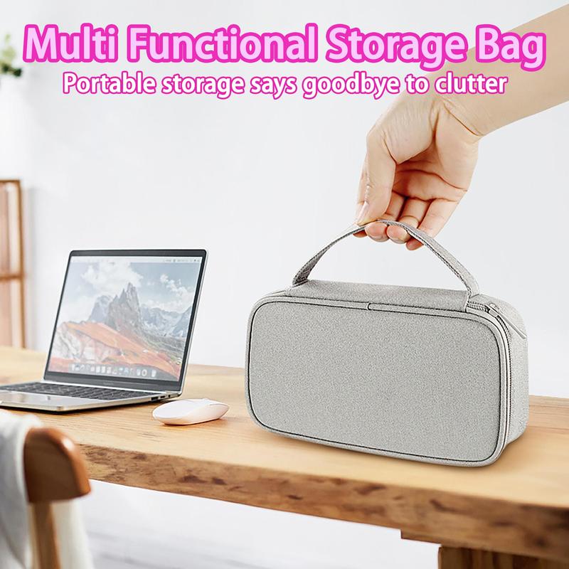 Glitter Storage Bag, 1 Count Multifunctional Digital Storage Bag, Travel Carrying Bag for Cable, USB Charger, Power Bank, Electronic Accessories