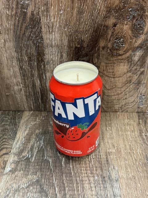 Vineyard Candle Co - Fanta Scented Soy Wax Candle - 12oz can - Orange - Grape - Strawberry - Pineapple