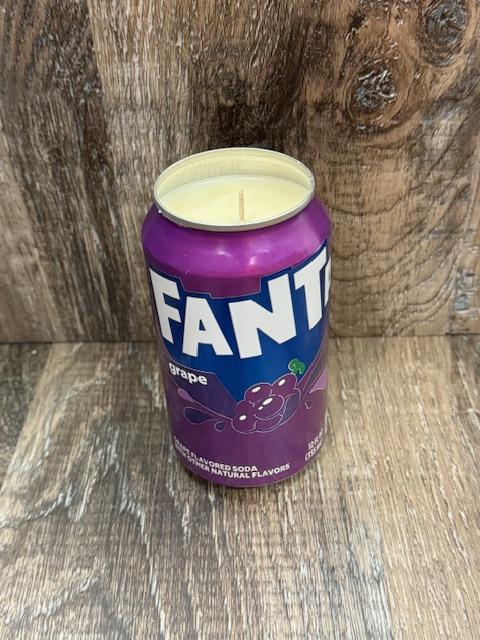 Vineyard Candle Co - Fanta Scented Soy Wax Candle - 12oz can - Orange - Grape - Strawberry - Pineapple