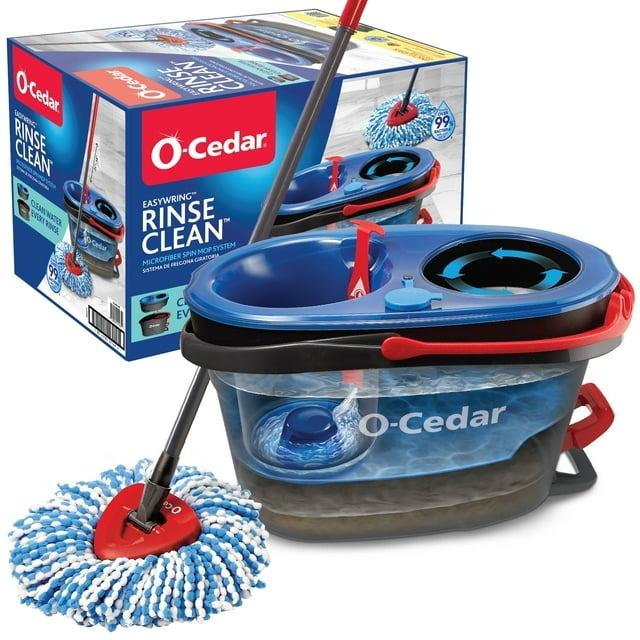 O-Cedar RinseClean Clean Water Spin Mop and Bucket System | Clean with Clean Water | Removes 99% of Bacteria || 1389