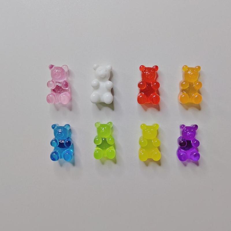 Random Color Cute Bear Decor Refrigerator Magnet, 10pcs set Kawaii Whiteboard Magnets, Magnet Stickers for Refrigerator Whiteboard and Home Office Decor