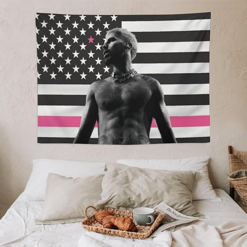 American Rauw Flag Tapestry Alejandro Poster Suitable for College Dormitories,Bedrooms, Living Rooms, Dormitories, Background Decorations, National Flag Gifts Merch 30