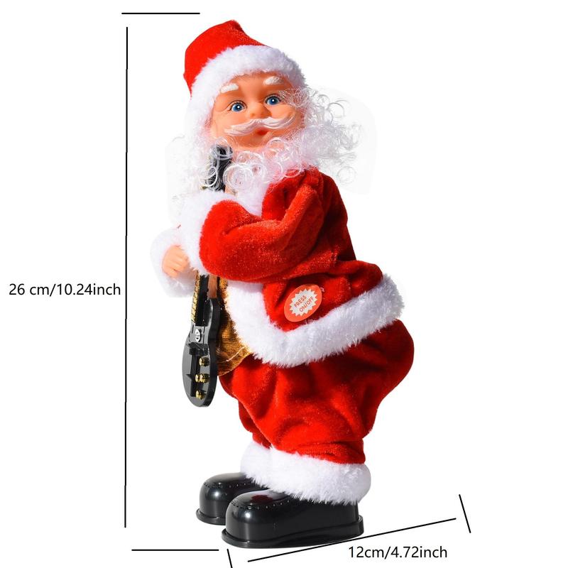 Electric Santa Claus Desktop Ornament, 1 Count Christmas Themed Decoration, Desktop Decorative Ornament for Home Office, Home Decor (without Battery)