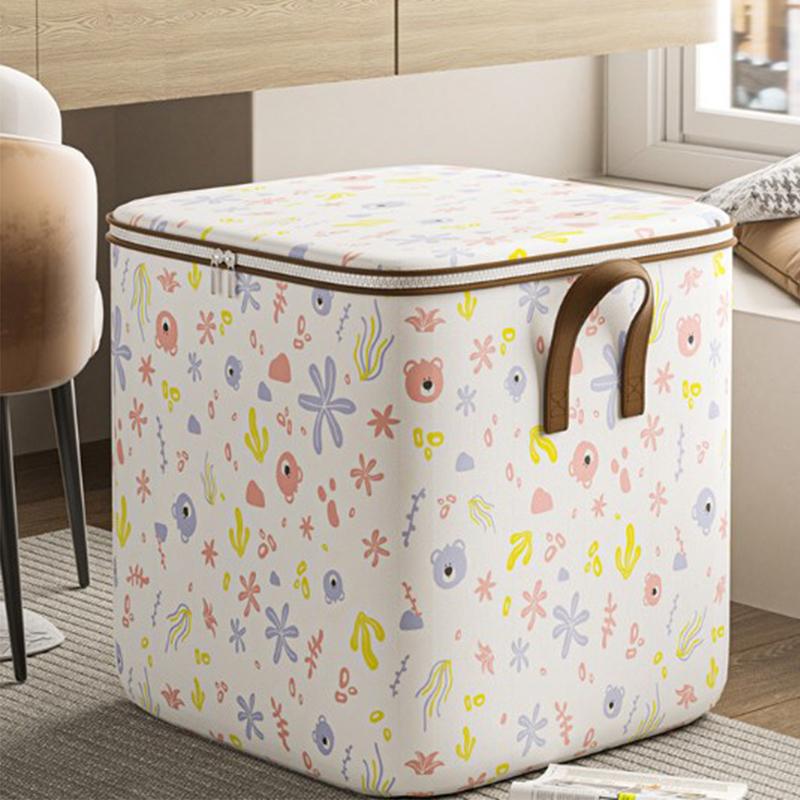 Large Capacity Clothes Storage Bags Closet Organizers Storage Bins Foldable Storage Toy Containers Box Dust-Proof Moving Bag Foldable Clothes