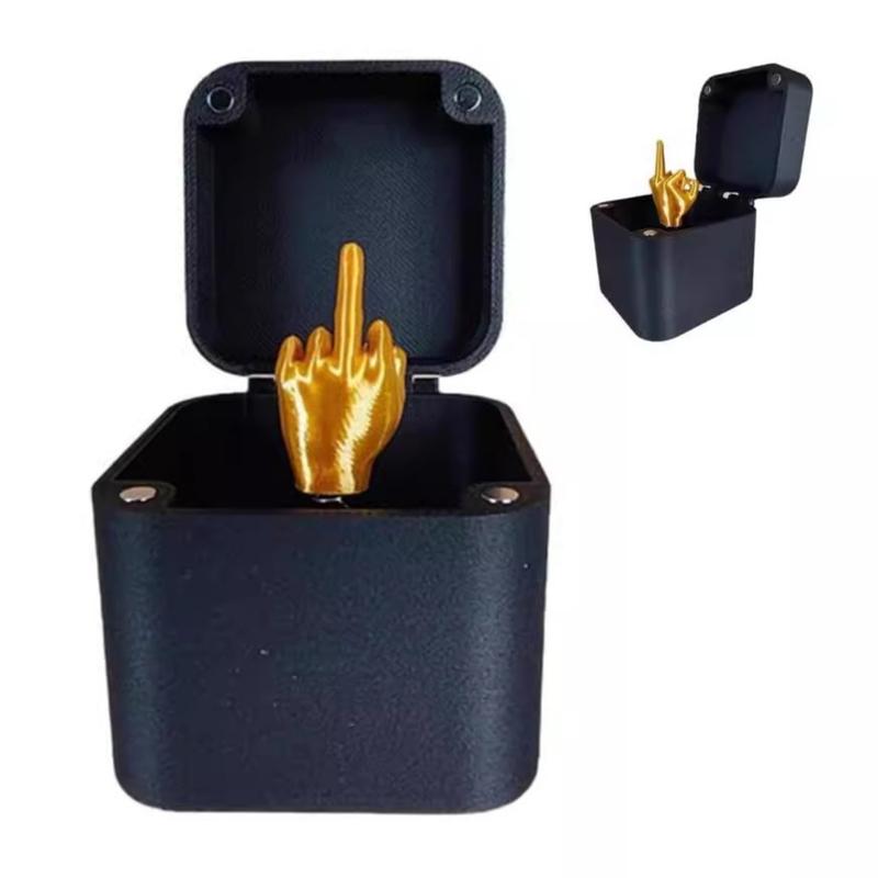 Creative Surprise Finger Gesture Design Gift Box for Funny Christmas Gift (1 Count )- Surprise Gift for Friends & Family