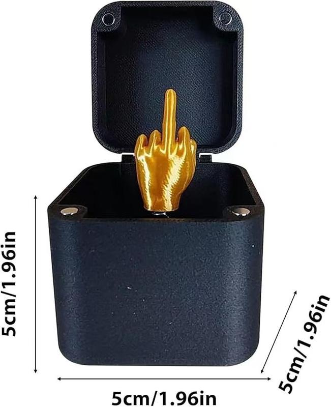 Creative Surprise Finger Gesture Design Gift Box for Funny Christmas Gift (1 Count )- Surprise Gift for Friends & Family