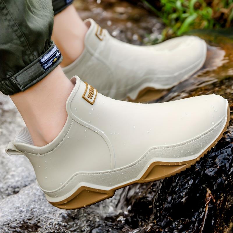 Trendy Waterproof Rain Boots - High Quality Non-slip Outdoor Shoes for Women and Men, Ideal for Kitchen, Garden, Motorcycle, Fishing, and Water Activities