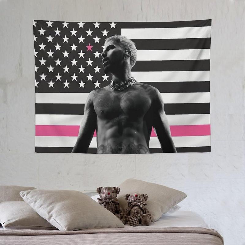 American Rauw Flag Tapestry Alejandro Poster Suitable for College Dormitories,Bedrooms, Living Rooms, Dormitories, Background Decorations, National Flag Gifts Merch 30