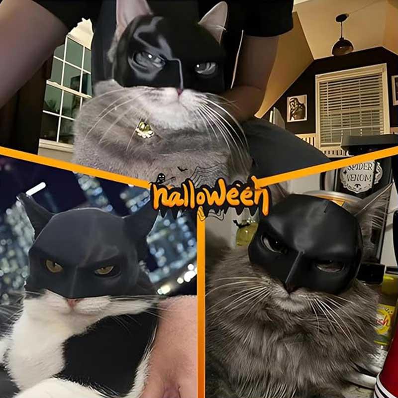 Bat Design Pet Mask, 1 Count Funny Pet Decoration for Festival Party Activity, Pet Supplies for Dog & Cat