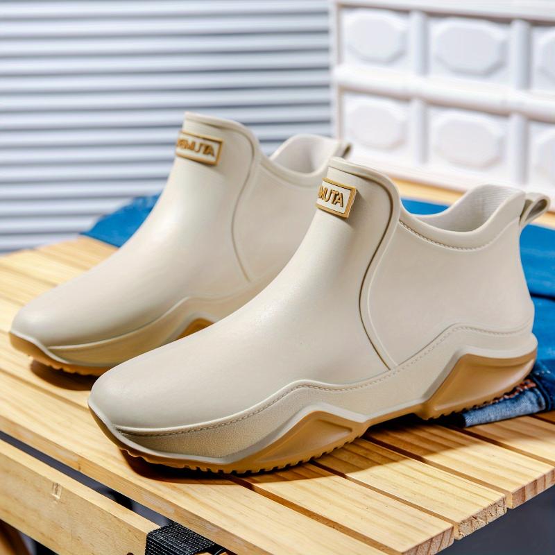 Trendy Waterproof Rain Boots - High Quality Non-slip Outdoor Shoes for Women and Men, Ideal for Kitchen, Garden, Motorcycle, Fishing, and Water Activities