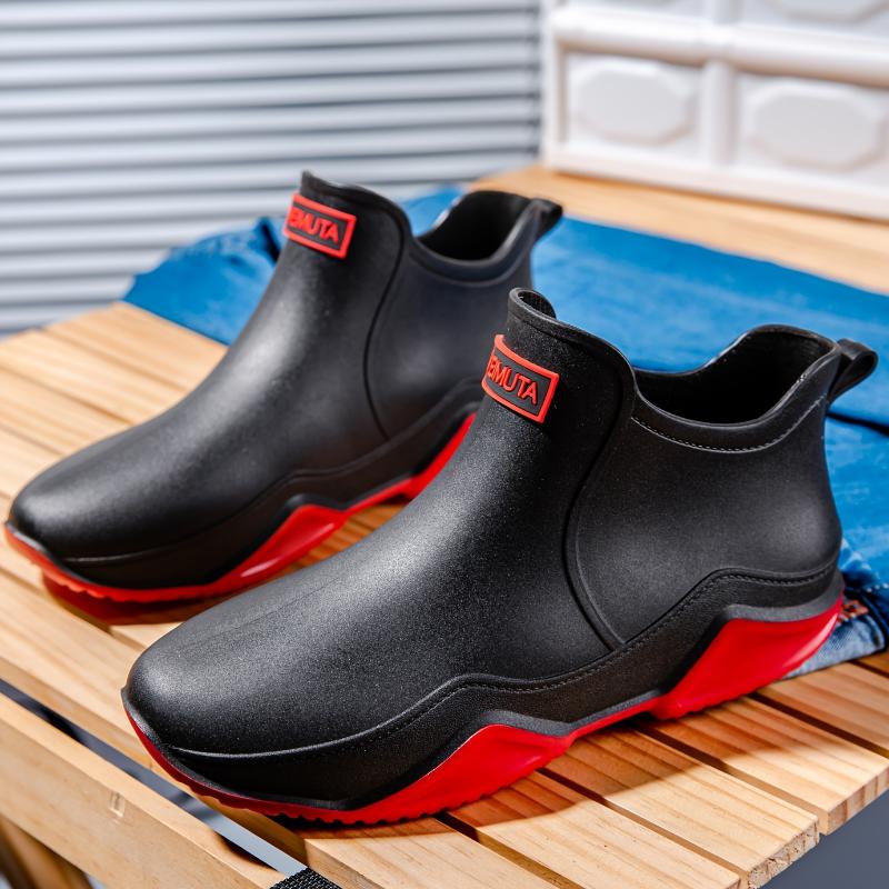 Trendy Waterproof Rain Boots - High Quality Non-slip Outdoor Shoes for Women and Men, Ideal for Kitchen, Garden, Motorcycle, Fishing, and Water Activities