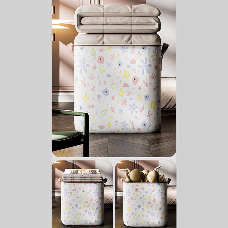 Large Capacity Clothes Storage Bags Closet Organizers Storage Bins Foldable Storage Toy Containers Box Dust-Proof Moving Bag Foldable Clothes