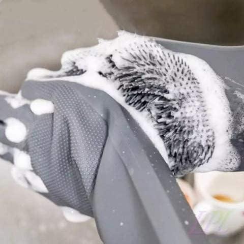 Cleaning Gloves Dishwashing Cleaning Scrubber Glove for Housework, Kitchen, Bathroom Cleaning 1 Pair (13.6