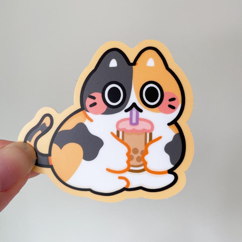 Cute Cat Heavy Duty Waterproof Vinyl Stickers - Vol 1