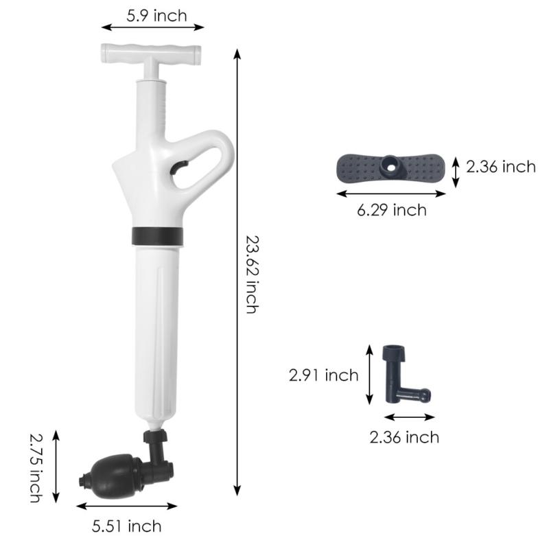 Powerful Home Toilet Plunger Air Drain Blaster High Pressure Sink Dredge Cleaner