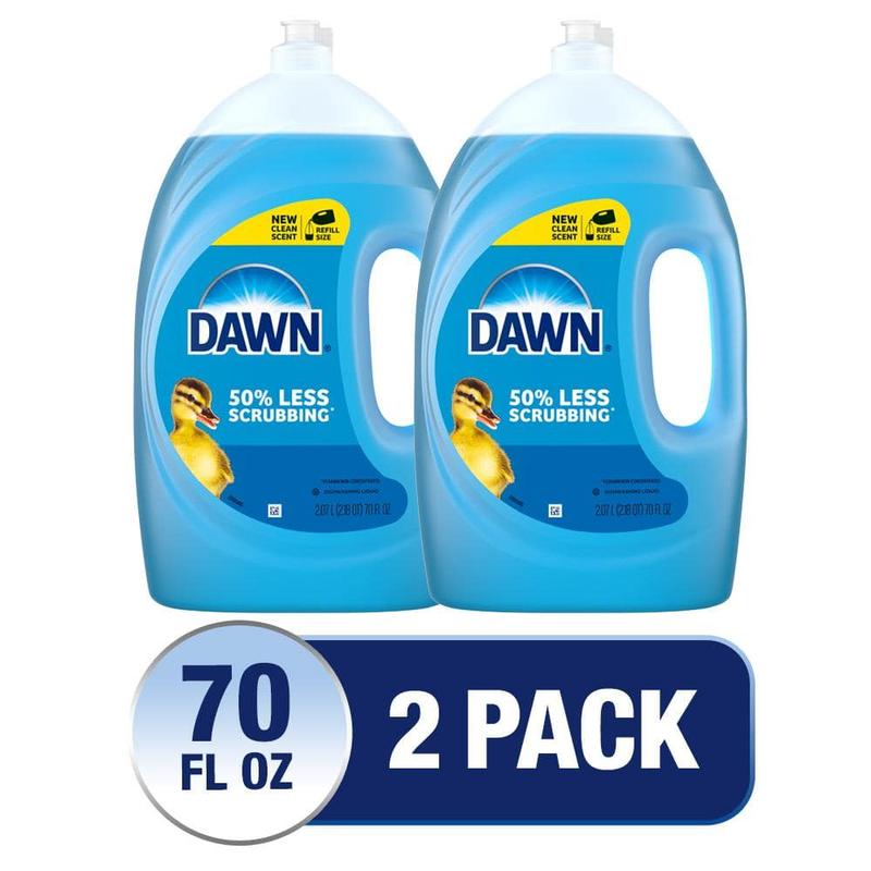 Liquid Dish Soap Dishwashing Dawn Ultra (70 fl oz. ) NEW SCENT (2 Pack)