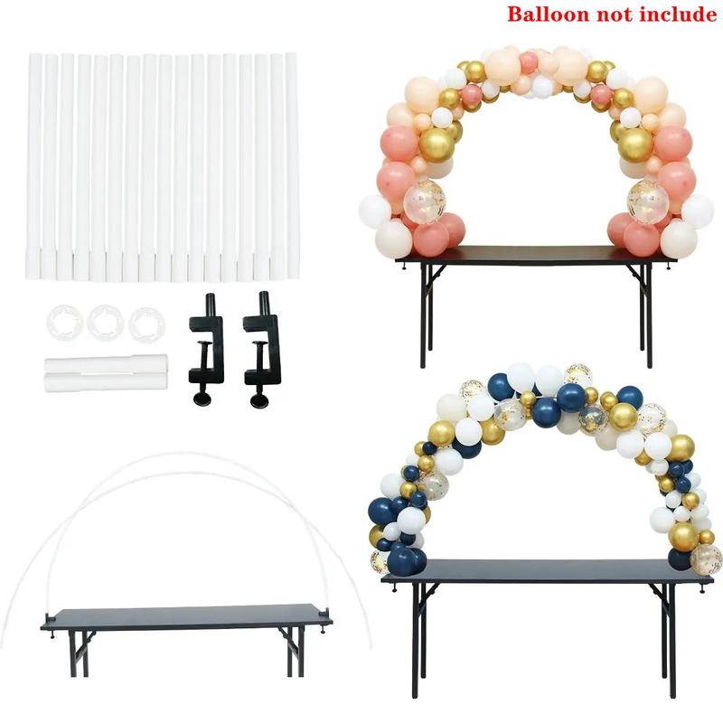 Balloon Arch Kit, 1 Set Desktop Balloon Garland DIY Kit, Party Decoration Supplies for Wedding Birthday Festival Baby Shower (without Balloons and Desk)