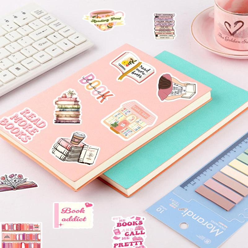 Bookish Sticker Set, 170pcs set Book Themed Sticker, Reading Sticker, Aesthetic Kindle Sticker, Book Lover Gift, Office Stationery & Supplies