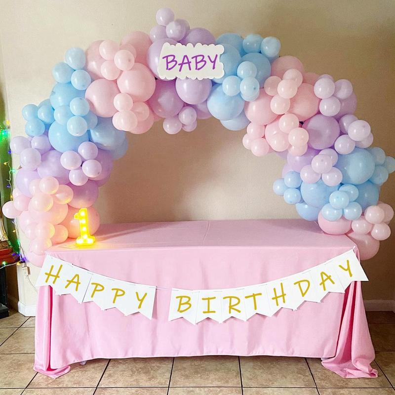 Balloon Arch Kit, 1 Set Desktop Balloon Garland DIY Kit, Party Decoration Supplies for Wedding Birthday Festival Baby Shower (without Balloons and Desk)