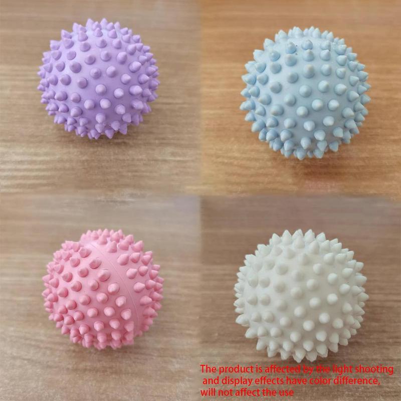 Random Color Spiky Shaped Laundry Ball, 8 Counts 4 Colors Reusable Soft Anti-winding Laundry Ball, Laundry Tool for Home Use