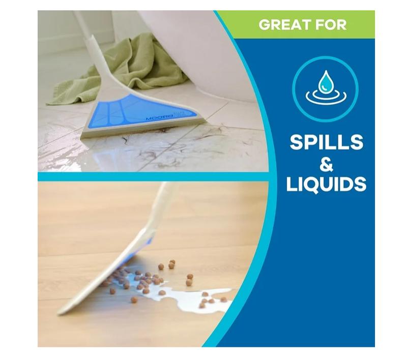 Air Broom - All Surface Lightweight Silicone Broom for Indoor Cleaning Pet