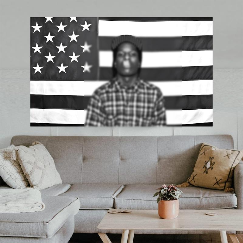 Asap Rocky Popular Rapper Tapestry 3x5 Feet Music Nice Wall Poster Flag Wall Hanging Decoration