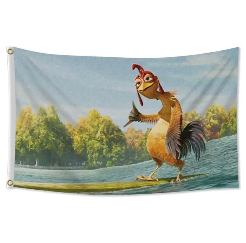 CHICKEN JOE SURFS UP FLAG