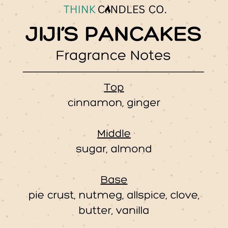 Jiji's Pancakes Candle | Hand Poured Vegan Wax Blend Candle | 9 oz, 4 oz, 2 oz Snap Bar