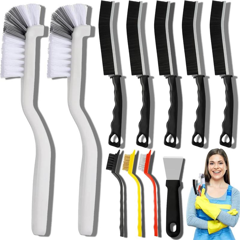 11Pcs Crevice Cleaning Brush Set for Kitchen, Bathroom, Corner, Sink, Cup, Teapot, Bottle, Blender