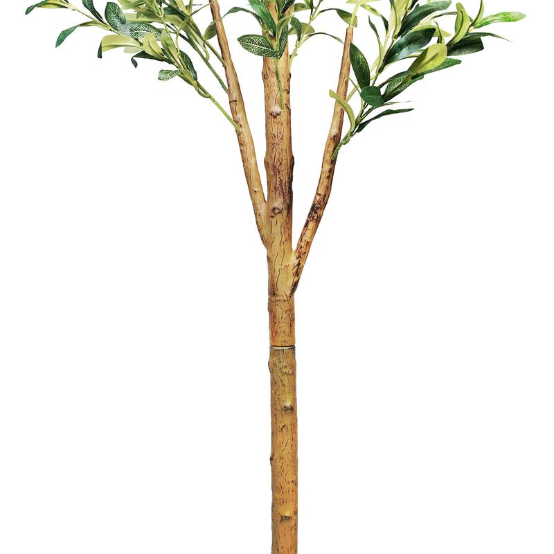 6FT Artificial Olive Tree, Faux Silk Potted Plants Indoor, Natural Wood Trunk and Realistic Branches Fruits, Fake Olive Tree for Home Living Room Office Decor