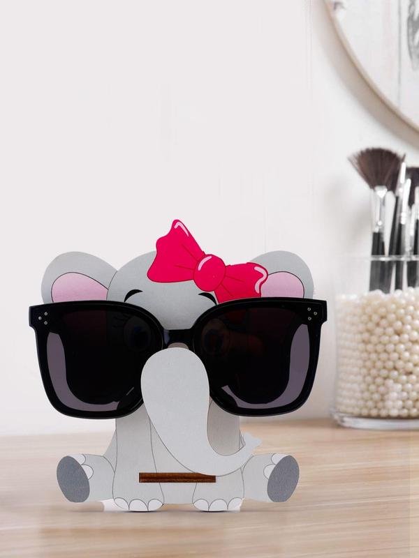 Wooden Cartoon Animal Design Glasses Holder,  Cute Cartoon Jewelry Display Stand, Fashion Glasses Holder for Home Decor