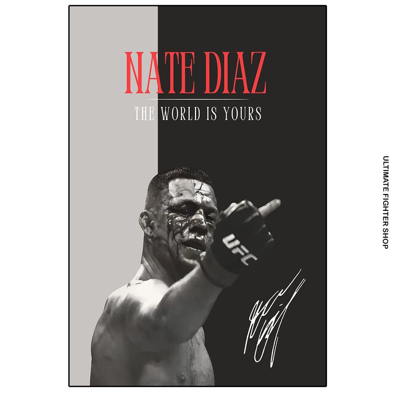 Nate Diaz, Poster, UFC Poster, Poster Ideas, Fighter Poster, Athlete Motivation, Wall Decor