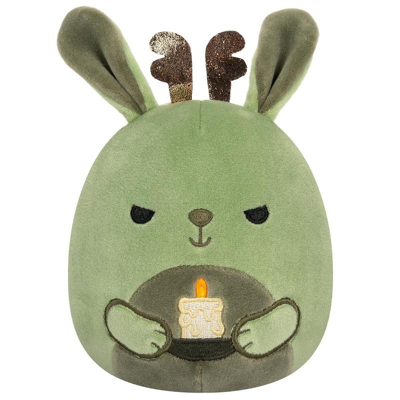 Squishmallows 5-Inch Select Series - Martha the Green Jackalope Holding Candle