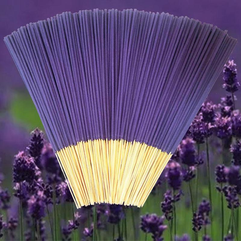 Lavender Incense Stick, 1 5 7 Packs 24pcs pack Natural Handmade Incense Stick, Home Fragrance for Living Room Bedroom Bathroom Office