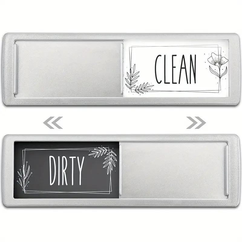 Dishwasher Magnetic Clean Dirty Sign, 1 Count Washing Machine Magnet, Kitchen Bathroom Tool for Home Office Refrigerator Decor